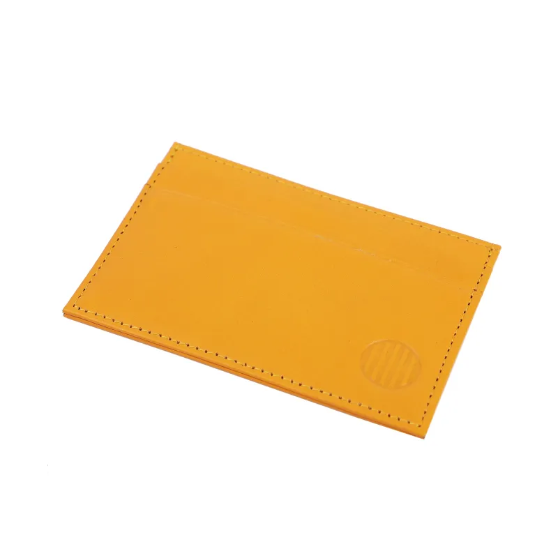 Leather Yellow Card Case sold by Haspel