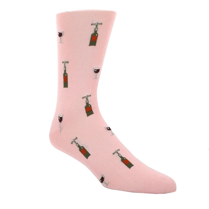 Pink Wine Bottle Socks sold by Haspel