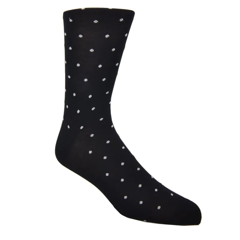 Black Ash Dot Socks sold by Haspel
