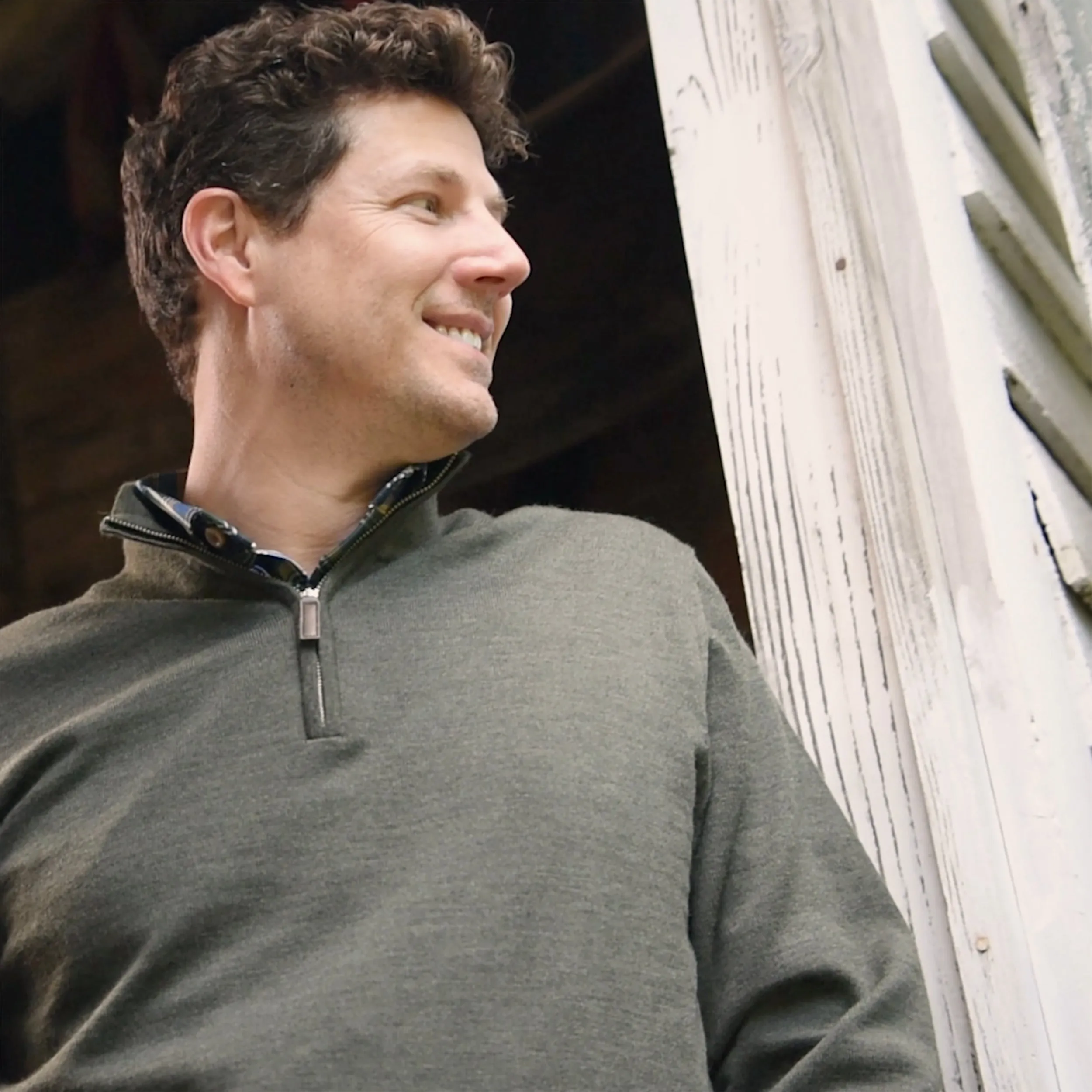 *** FINAL SALE *** Lafayette Green Quarter Zip Sweater sold by Haspel product image thumbnail 2