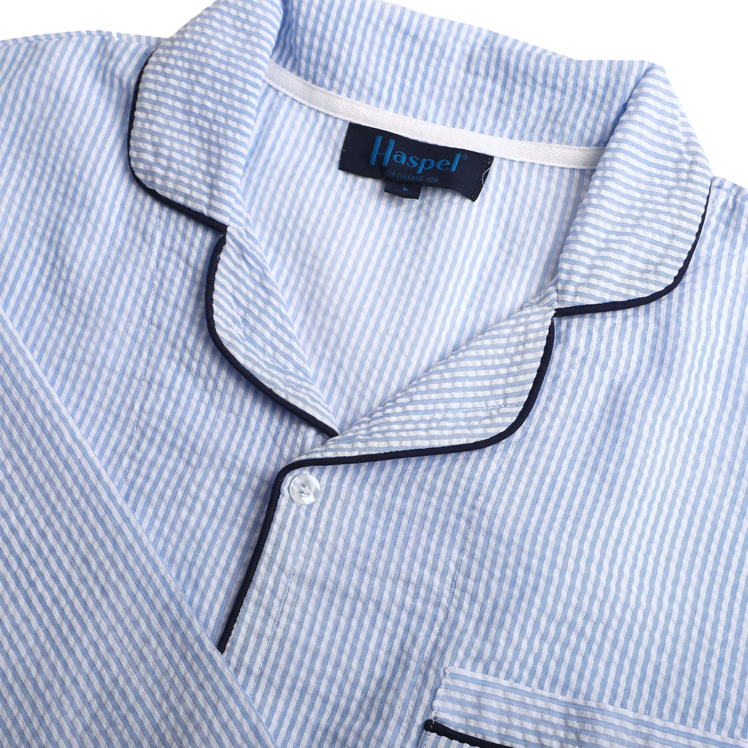 Destrehan Seersucker Pajamas sold by Haspel