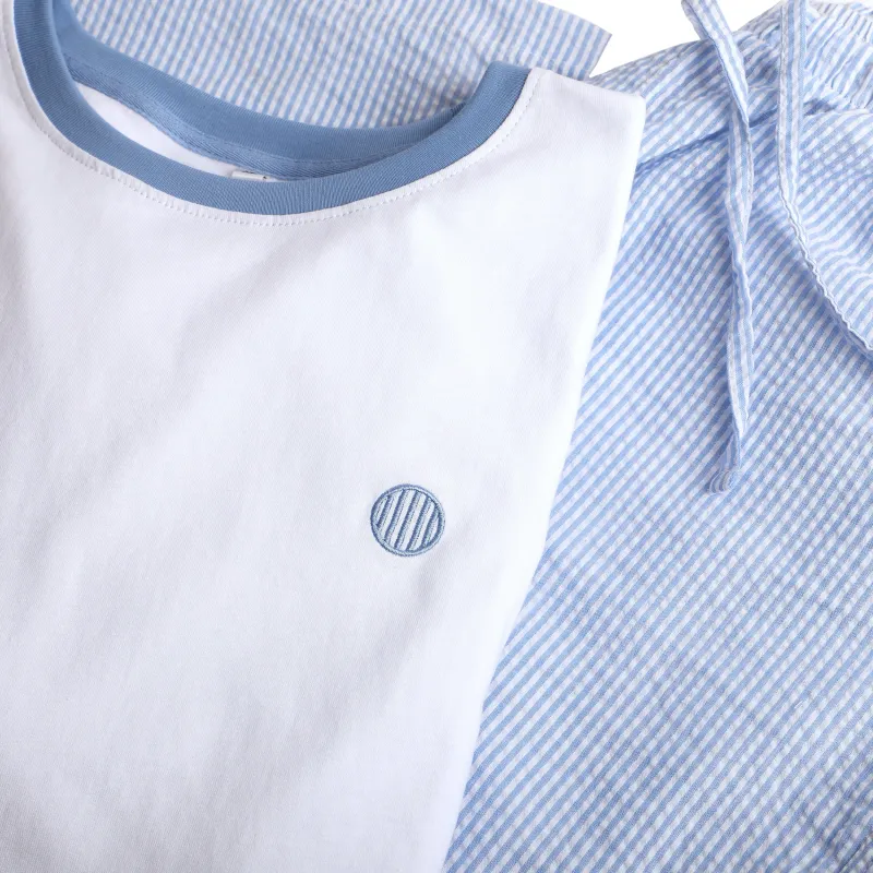 Nottoway Seersucker Sleep Set sold by Haspel