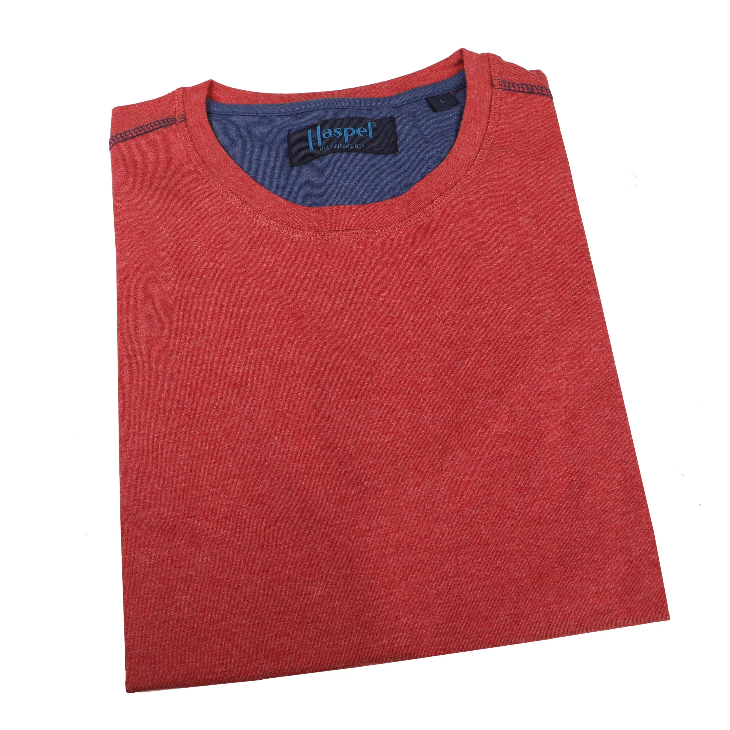Krewe Neck Luxe T-Shirt - Short Sleeve Red sold by Haspel product image thumbnail 4