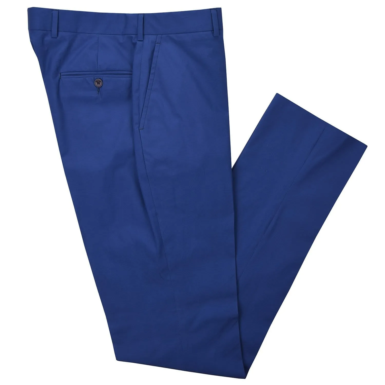 Channel Blue Poplin Pant sold by Haspel