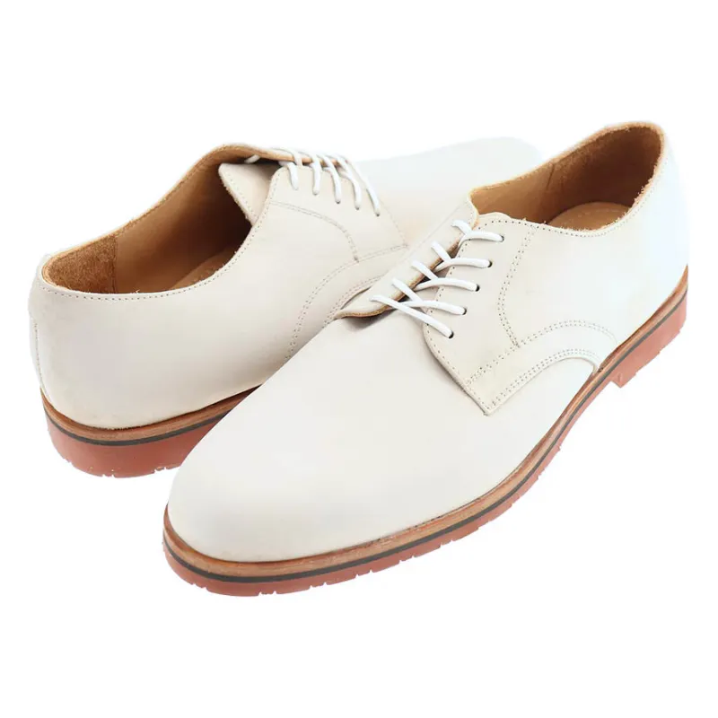 Haspel x T.B. Phelps Sport Oxford - White Nubuck sold by Haspel