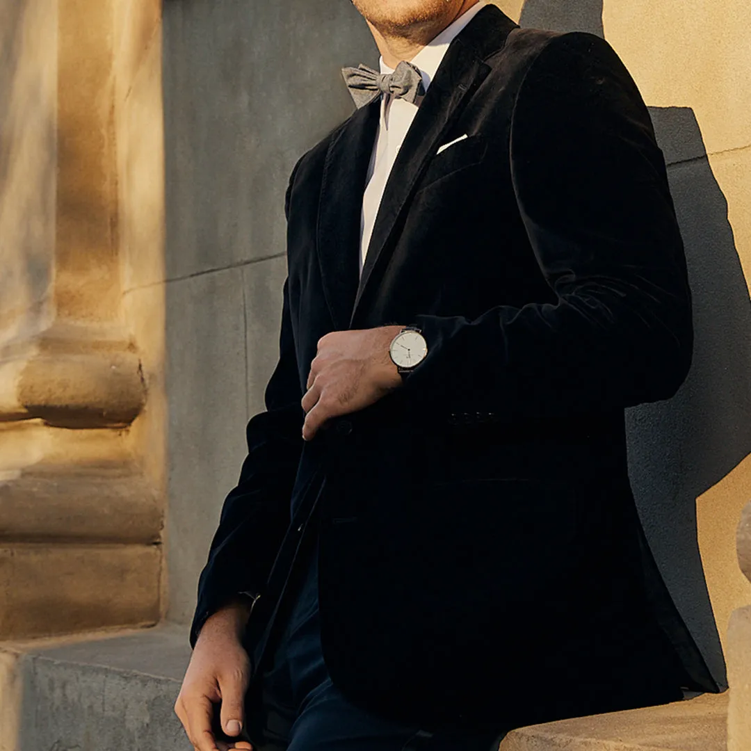 Roosevelt Charcoal Gray Velvet Sport Coat sold by Haspel product image thumbnail 2