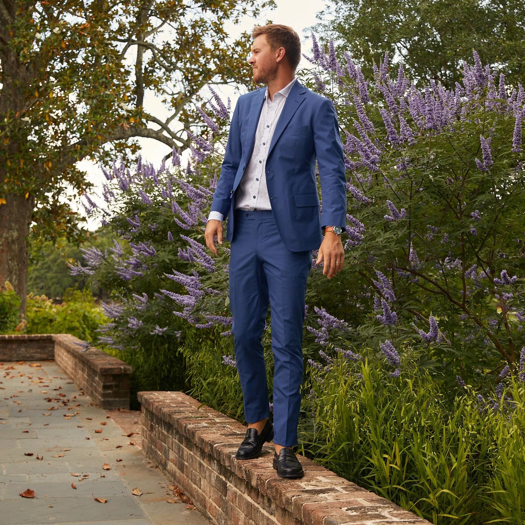 Channel Blue Poplin Sport Coat sold by Haspel product image thumbnail 2