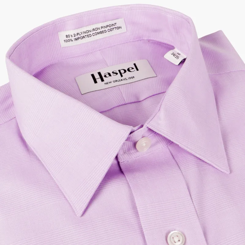 *** FINAL SALE *** Dauphine Lavender Glenplaid Dress Shirt made by Haspel