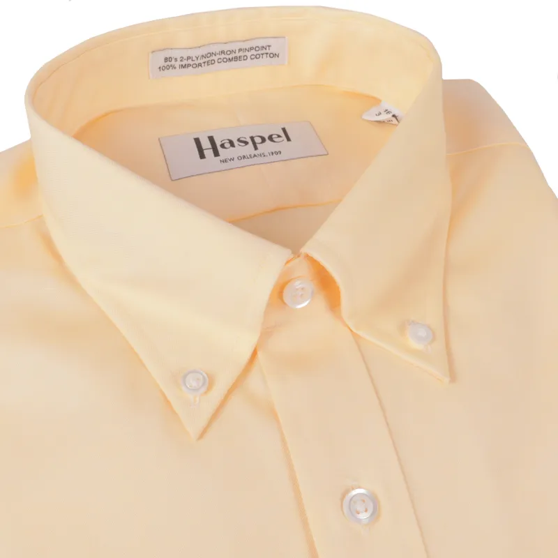 Howard Maize (Regular Fit) Pinpoint Oxford Dress Shirt - Button Down made by Haspel