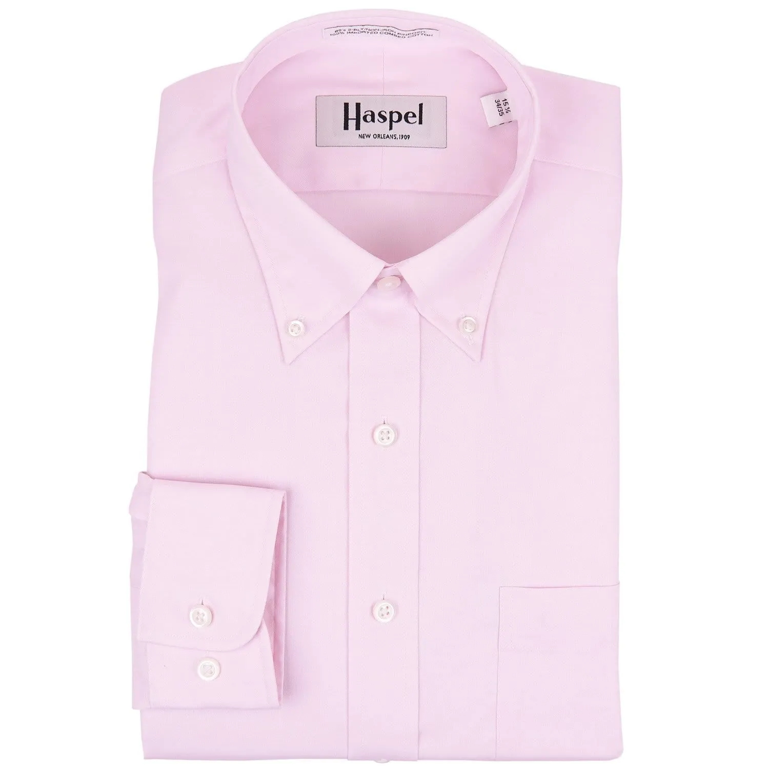 *** FINAL SALE *** Howard Pink Pinpoint Oxford Dress Shirt - Button Down Collar sold by Haspel product image thumbnail 2