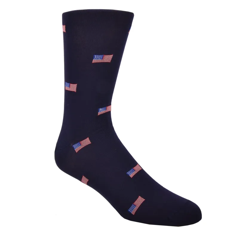 Navy American Flag Socks sold by Haspel