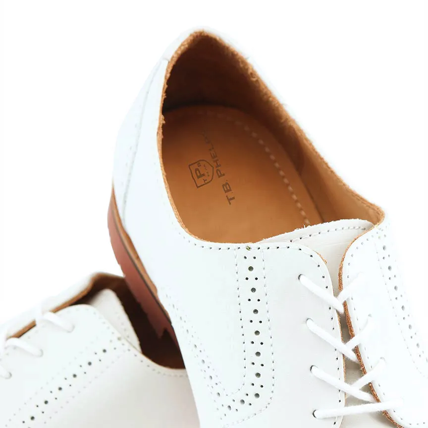 Haspel x T.B. Phelps Nubuck Wingtip - White sold by Haspel product image thumbnail 3