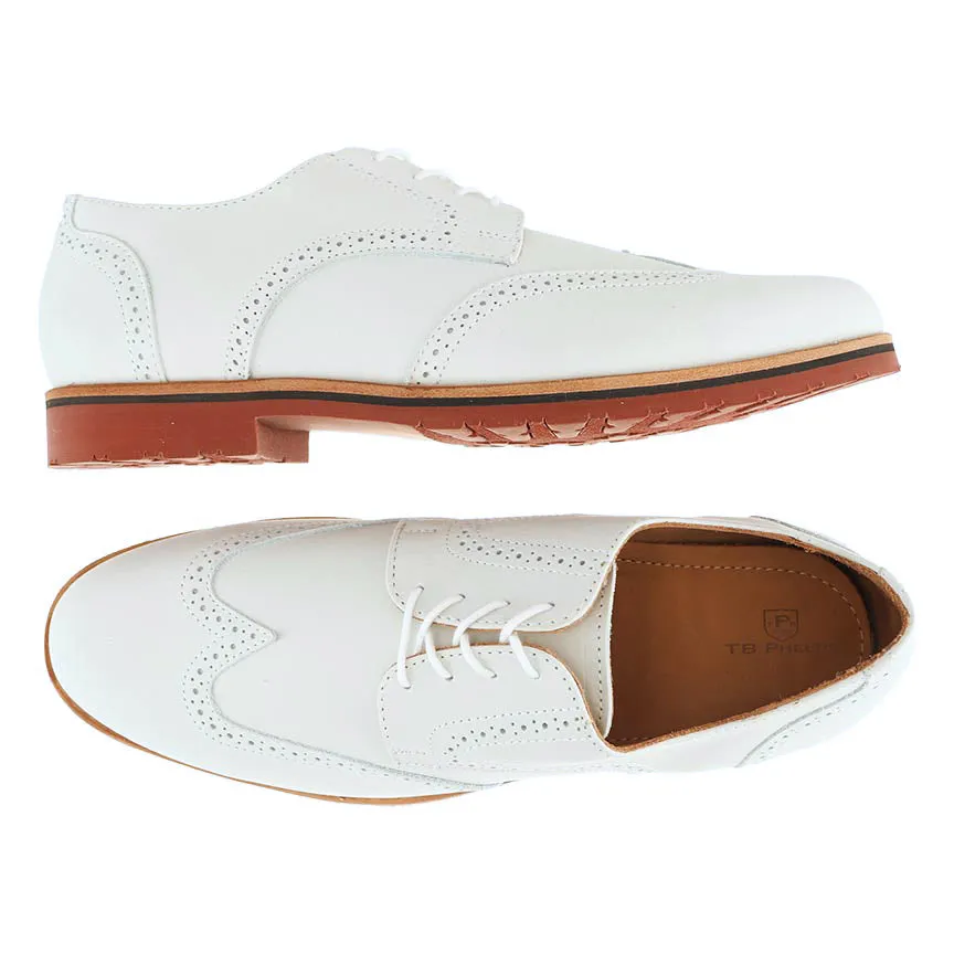 Haspel x T.B. Phelps Nubuck Wingtip - White sold by Haspel product image thumbnail 2