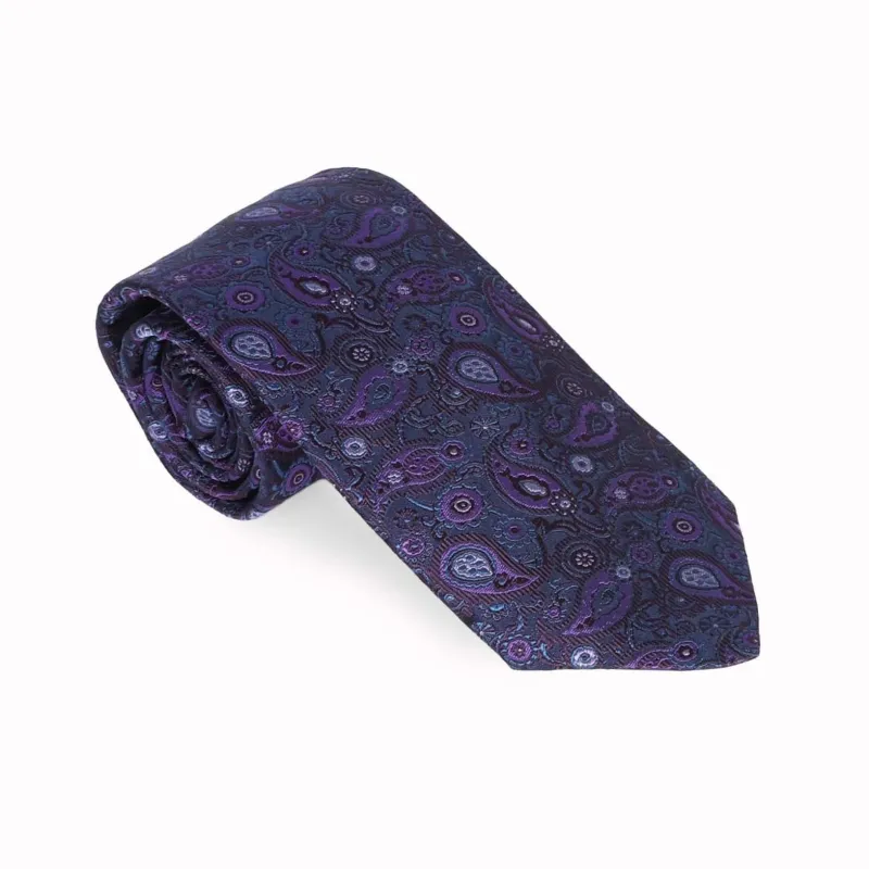 Purple Paisley Tie made by Haspel