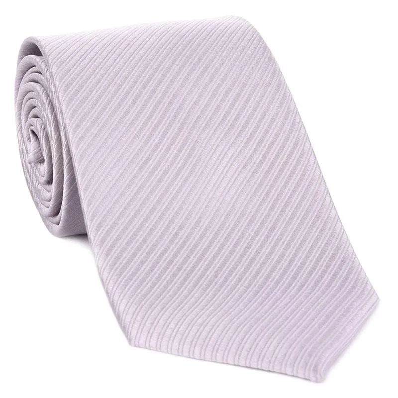 Silver Formal Tonal Diagonal Tie made by Haspel
