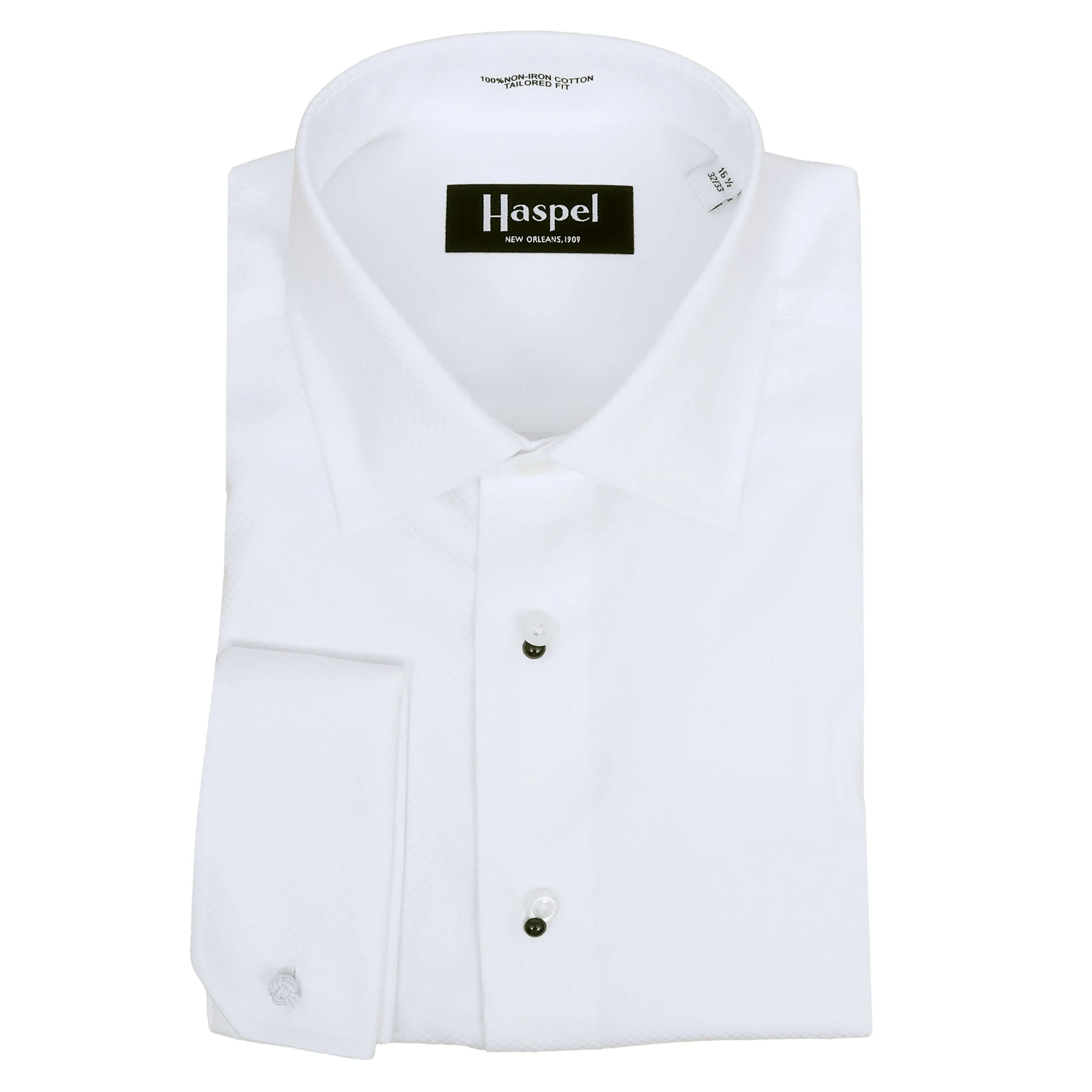 Broadway Textured Tuxedo Shirt - Tailored Fit sold by Haspel product image thumbnail 3