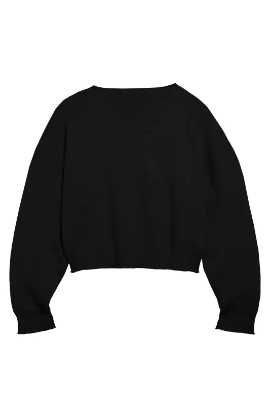 Boat Neck Sweater- Black sold by Kody Phillips