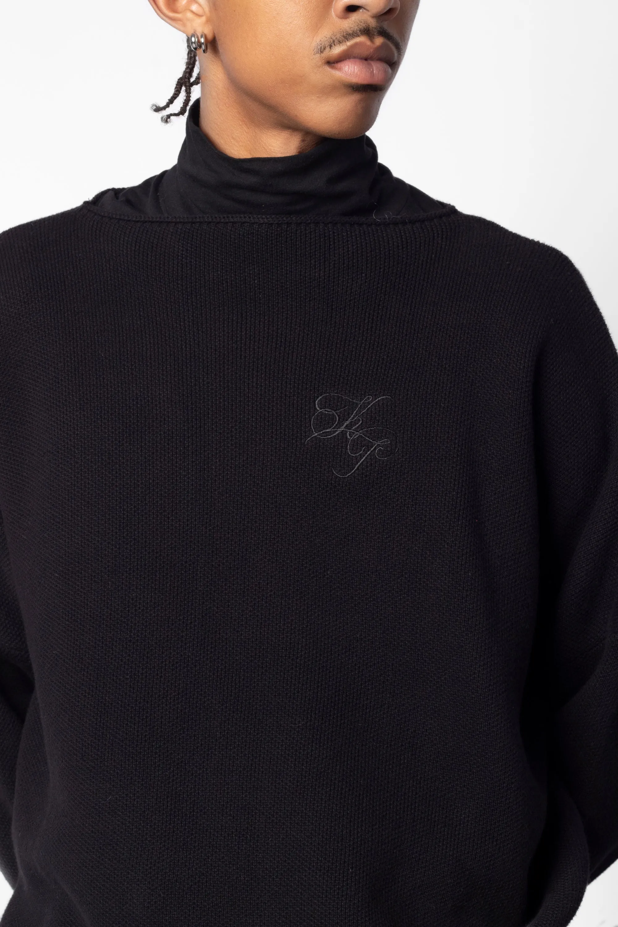 Boat Neck Sweater- Black sold by Kody Phillips product image thumbnail 2