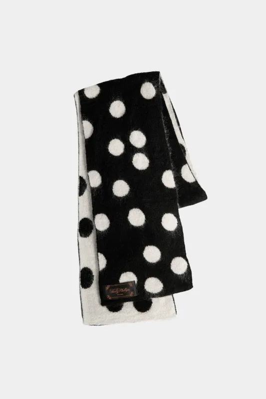 Polka Dot Scarf - Black & Ivory sold by Kody Phillips