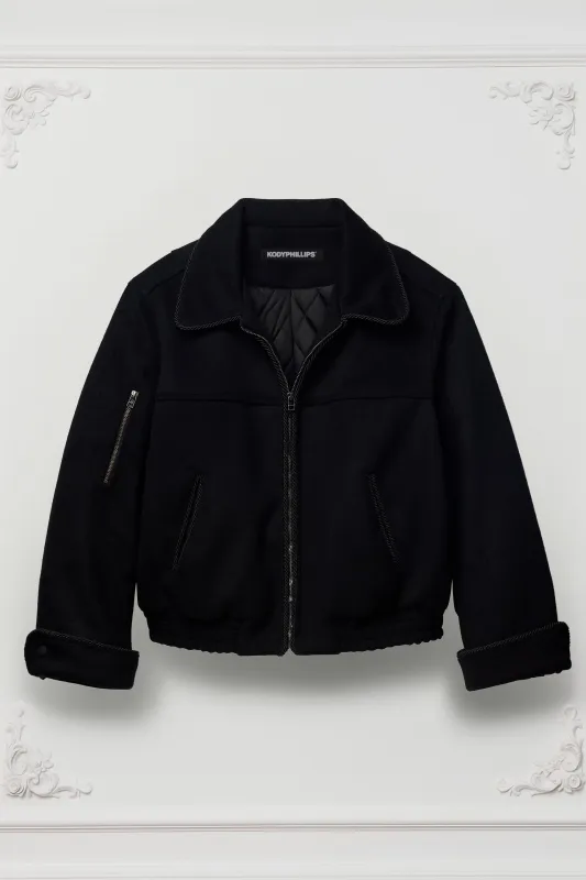 Wool Lasso Jacket- BLACK sold by Kody Phillips