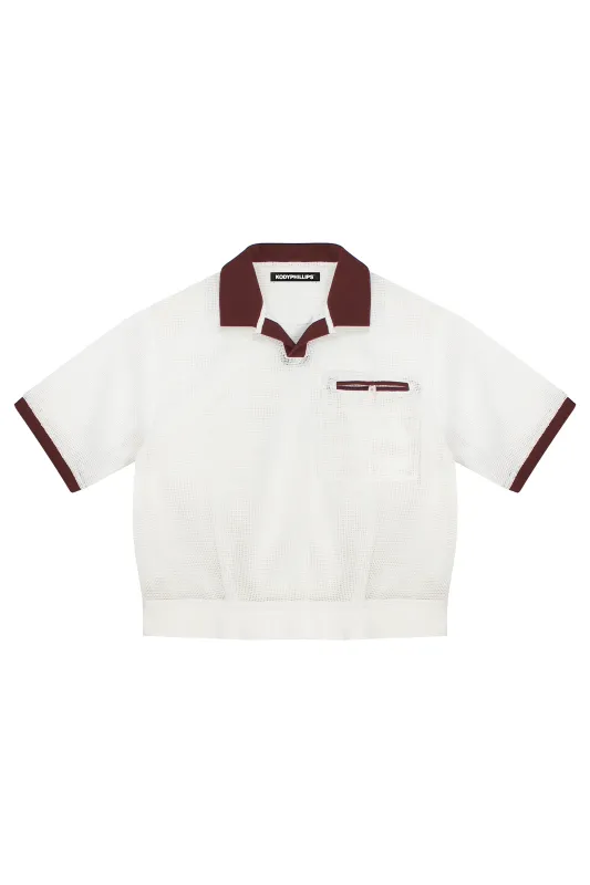 Mesh Polo- Maroon sold by Kody Phillips