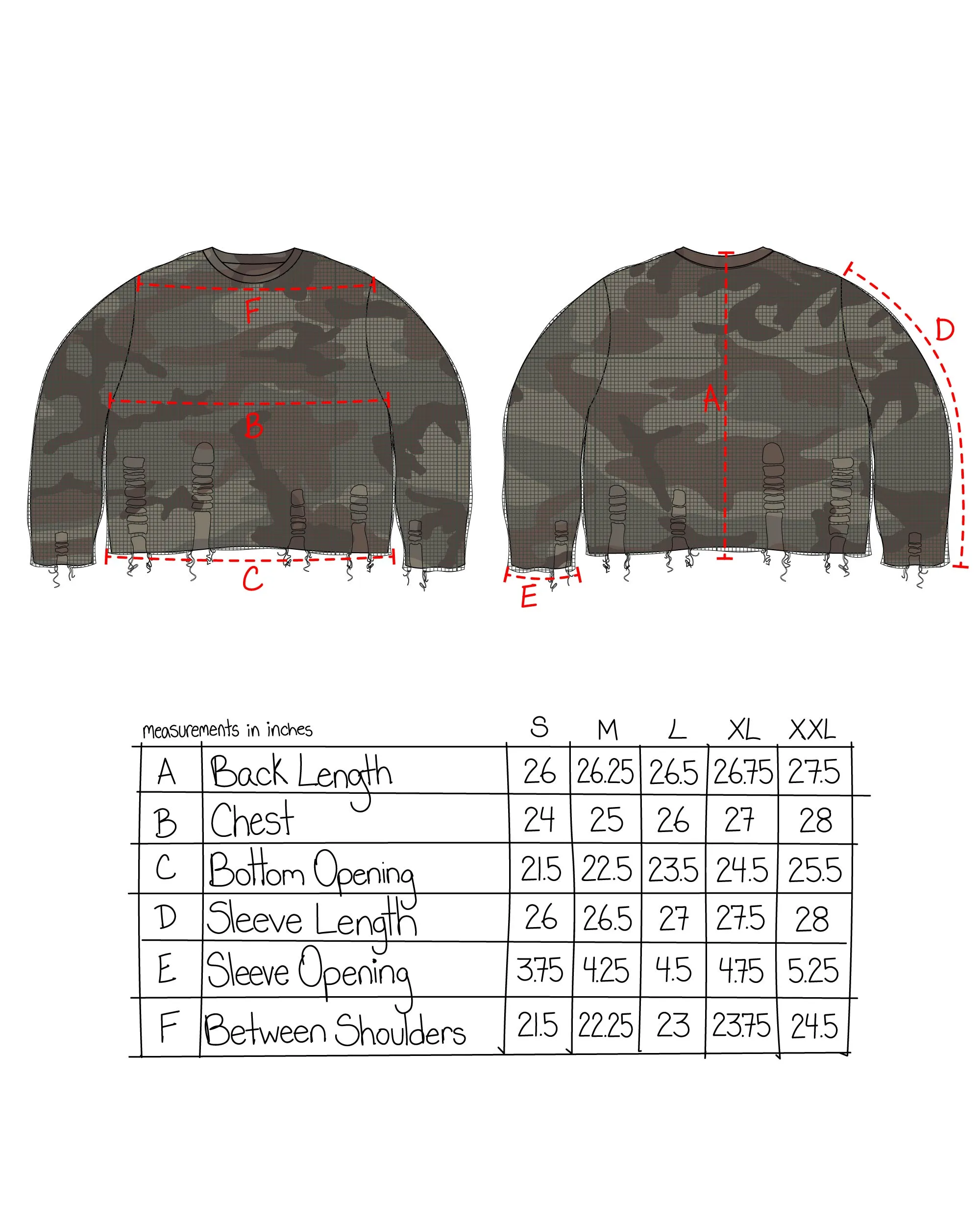 Netted Sweater - Camo sold by Kody Phillips product image thumbnail 3