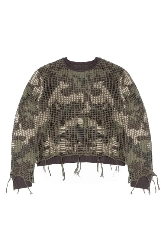Netted Sweater - Camo sold by Kody Phillips