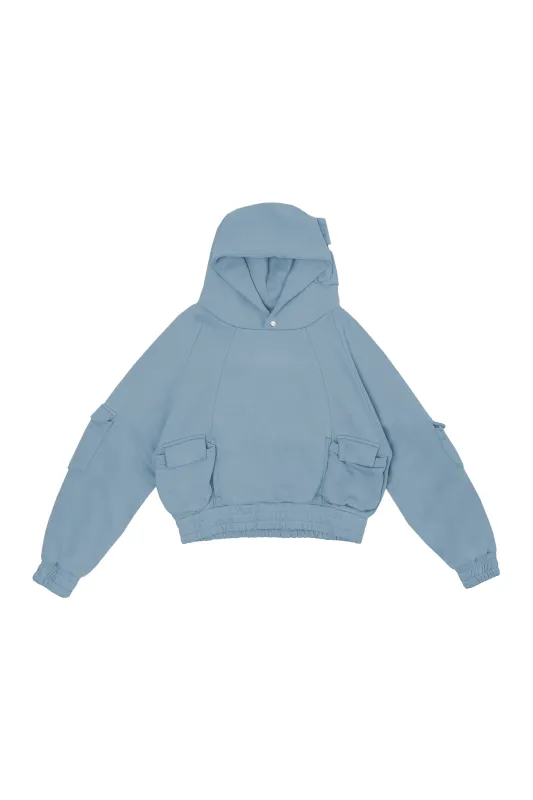 Pullover Cargo Hoodie - BB Blue made by Kody Phillips