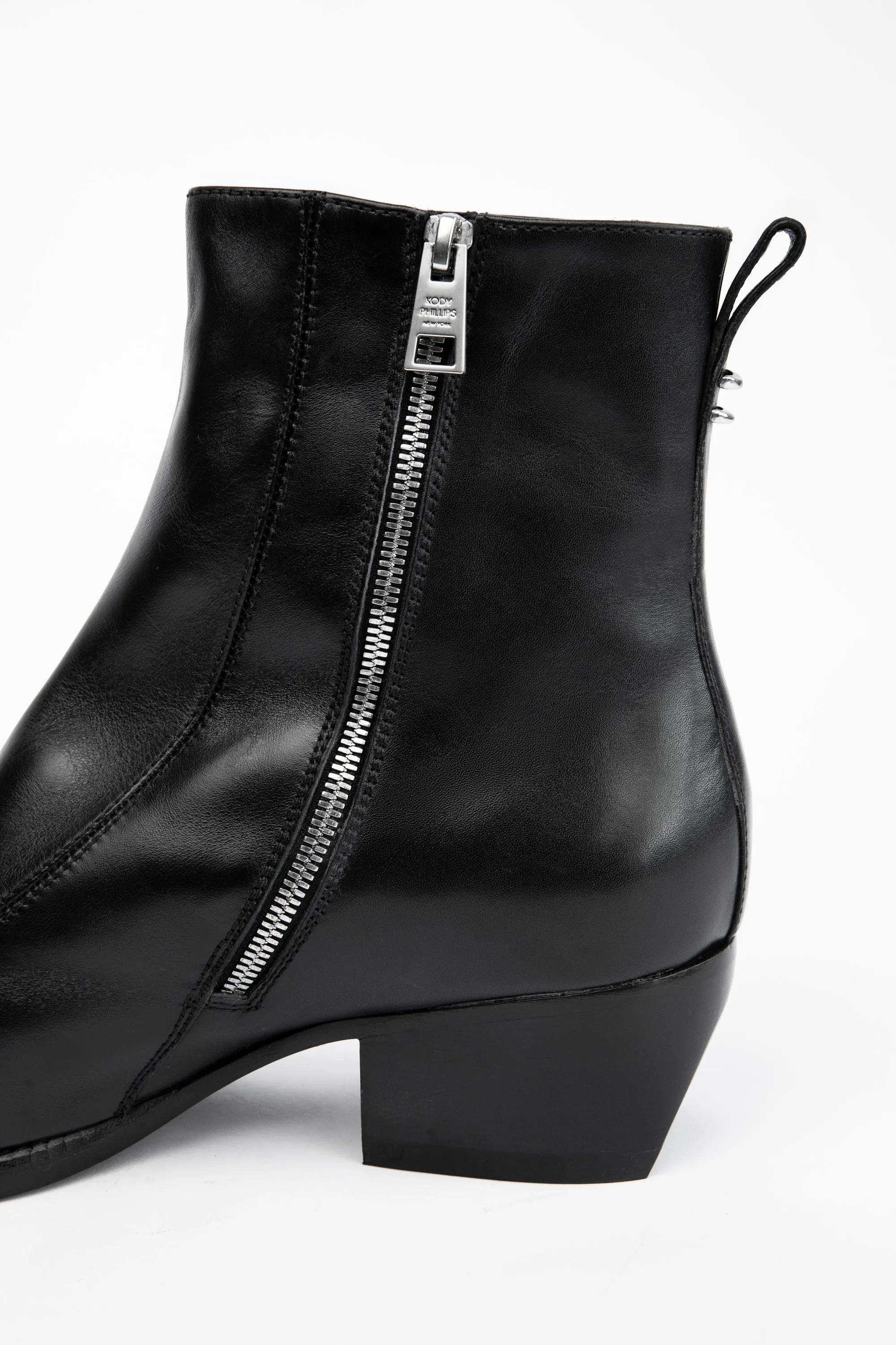 POINTED LEATHER BOOT - BLACK sold by Kody Phillips product image thumbnail 4