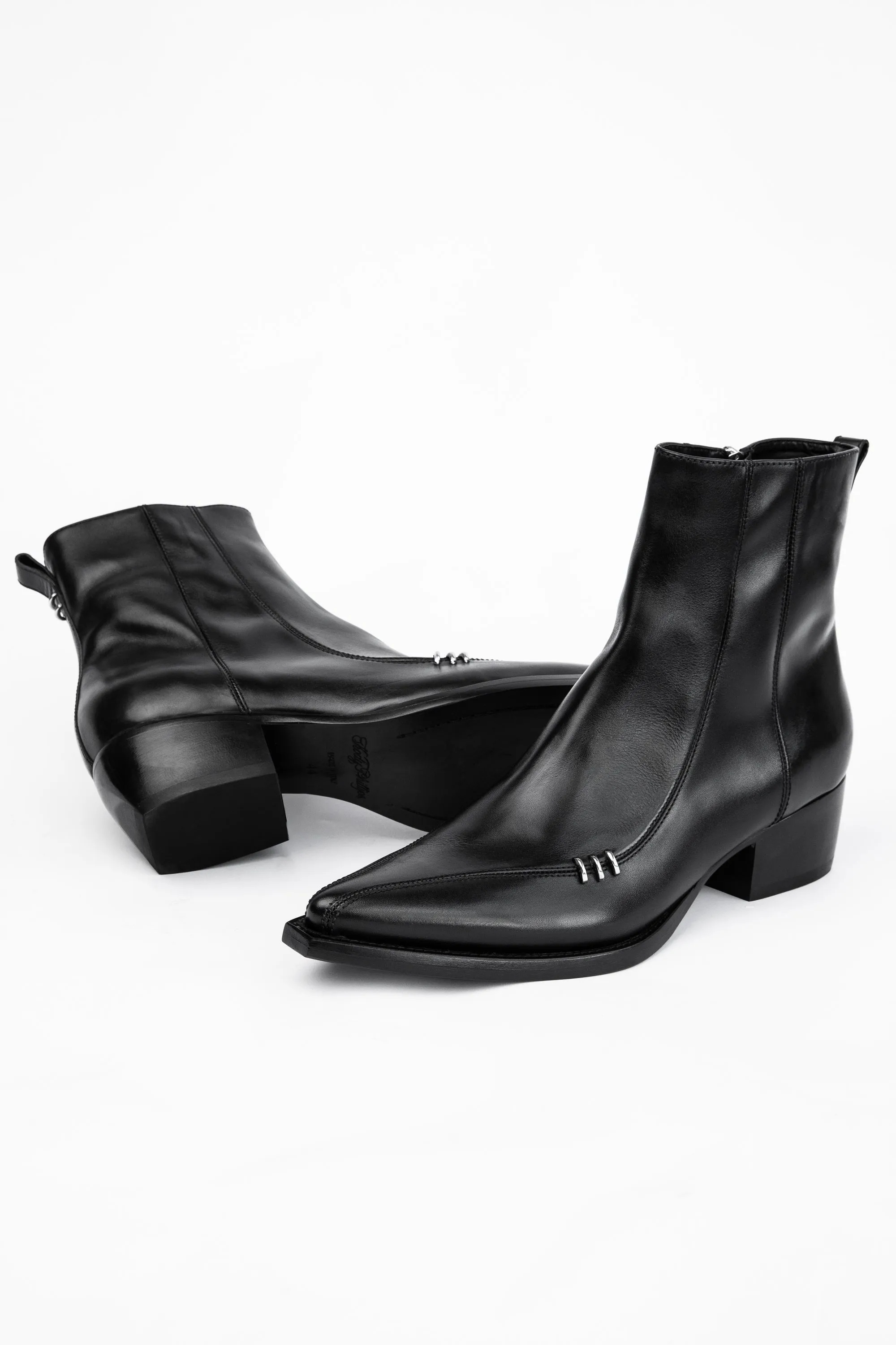 POINTED LEATHER BOOT - BLACK sold by Kody Phillips product image thumbnail 3