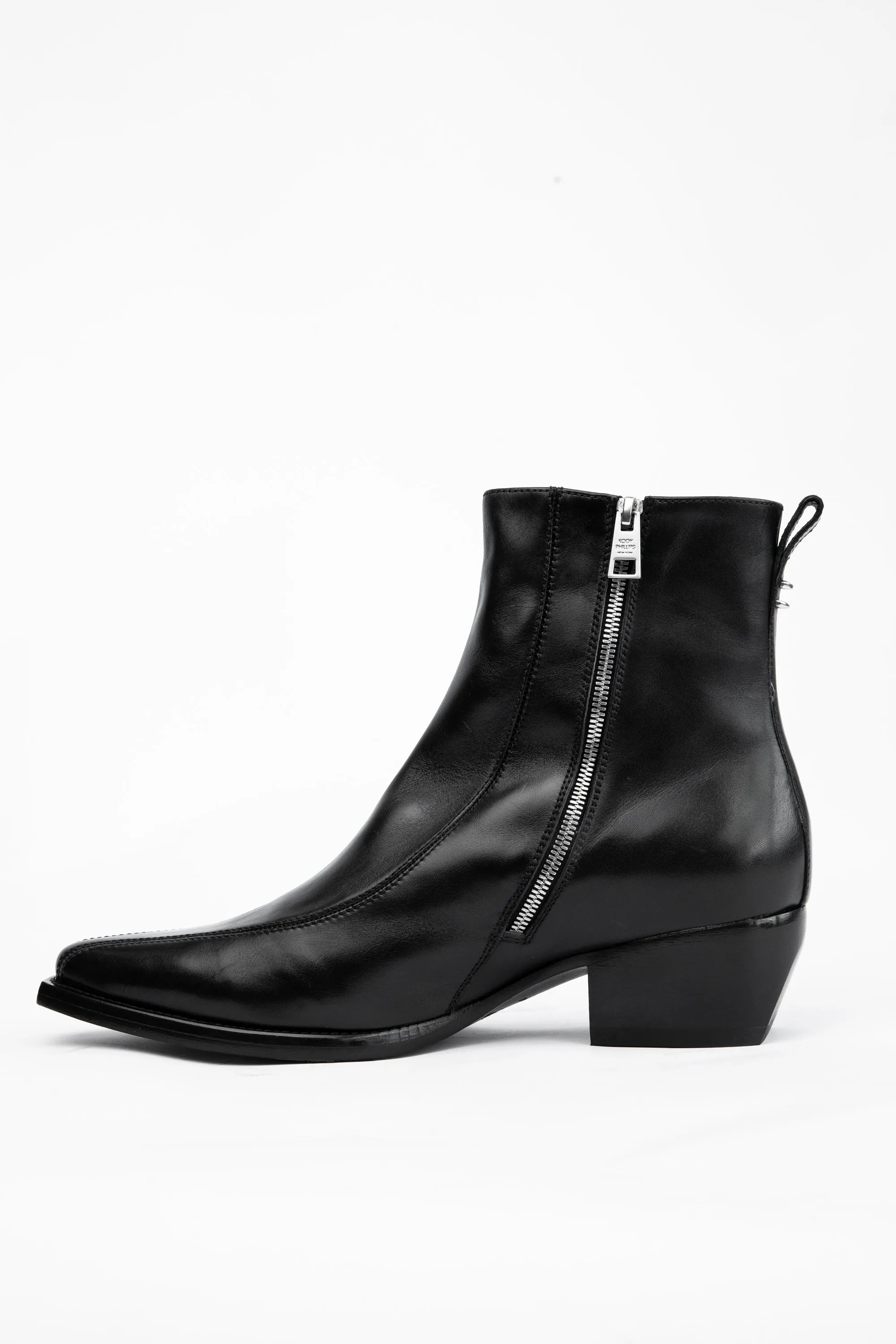 POINTED LEATHER BOOT - BLACK sold by Kody Phillips product image thumbnail 2