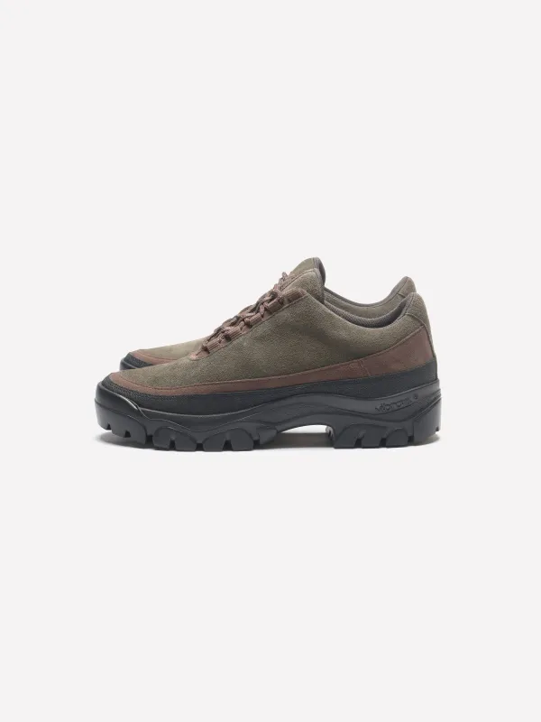 Easy Hiker - Army Green & Brown Suede sold by Tarvas Footwear