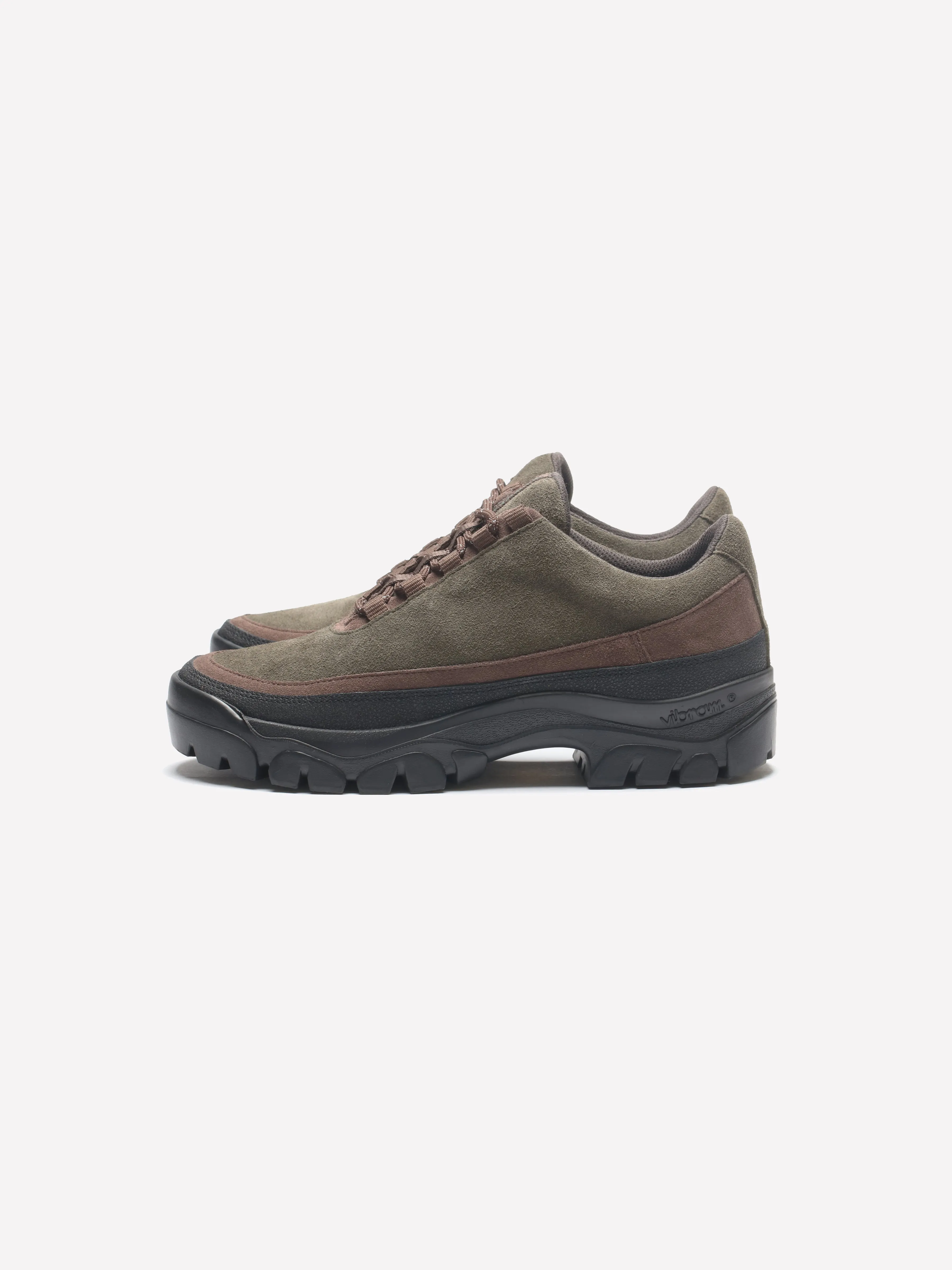 Easy Hiker - Army Green & Brown Suede sold by Tarvas Footwear