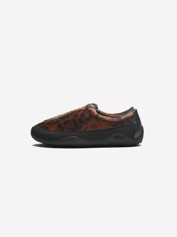 Tarvas x Engineered Garments - Leopard Faux Fur Wanderer sold by Tarvas Footwear