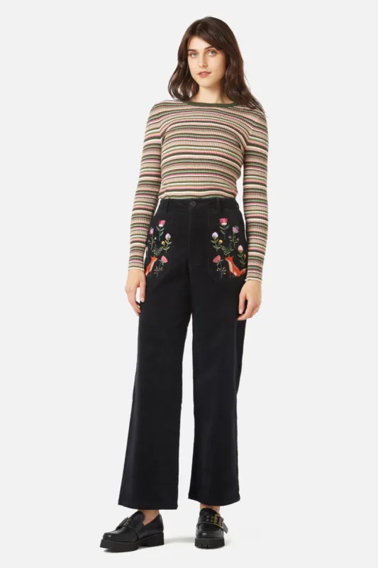 Fox Embroidered Jean sold by Princess Highway