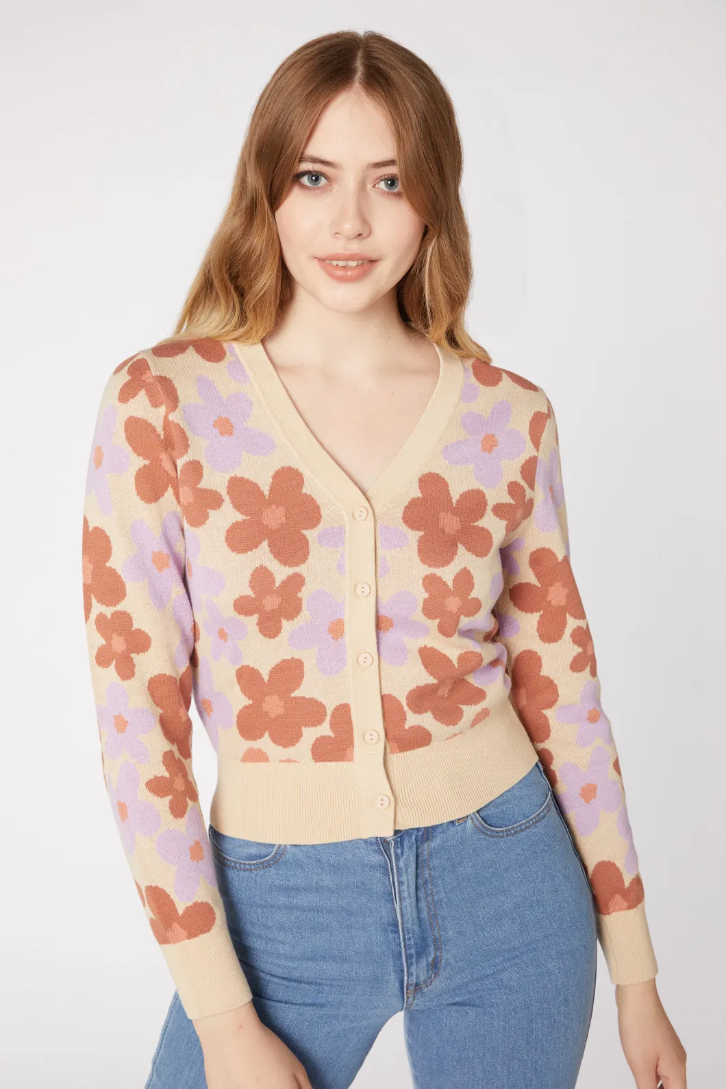 Daisy Floral Cardi sold by Princess Highway