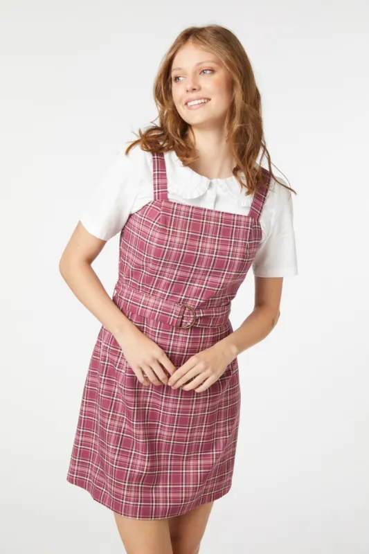Billy Check Pinafore sold by Princess Highway