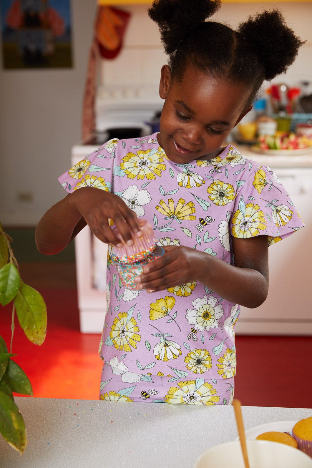 Bee Floral Kids SS Tee sold by Princess Highway