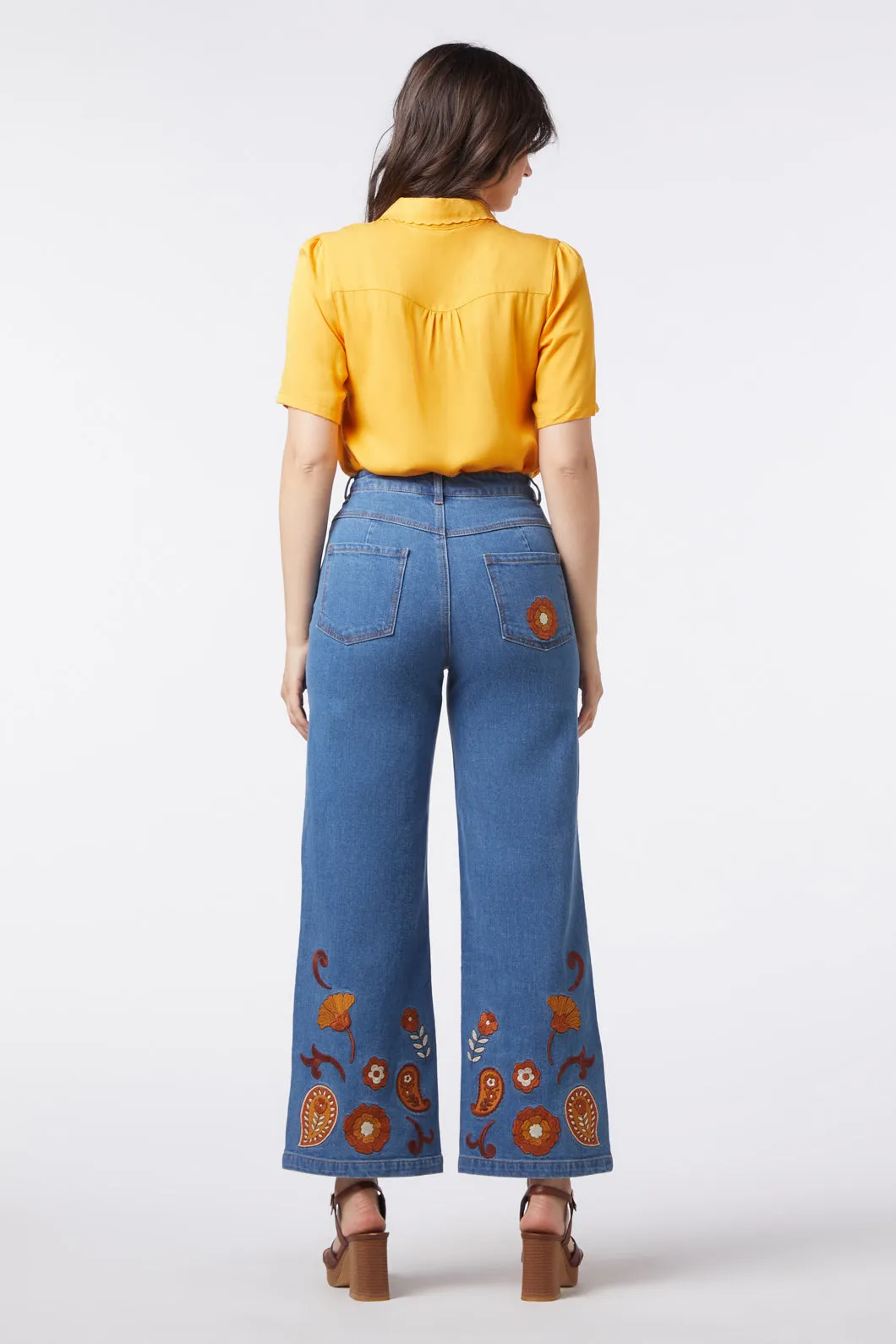 Sunset Paisley Embroidered Jean sold by Princess Highway product image thumbnail 4