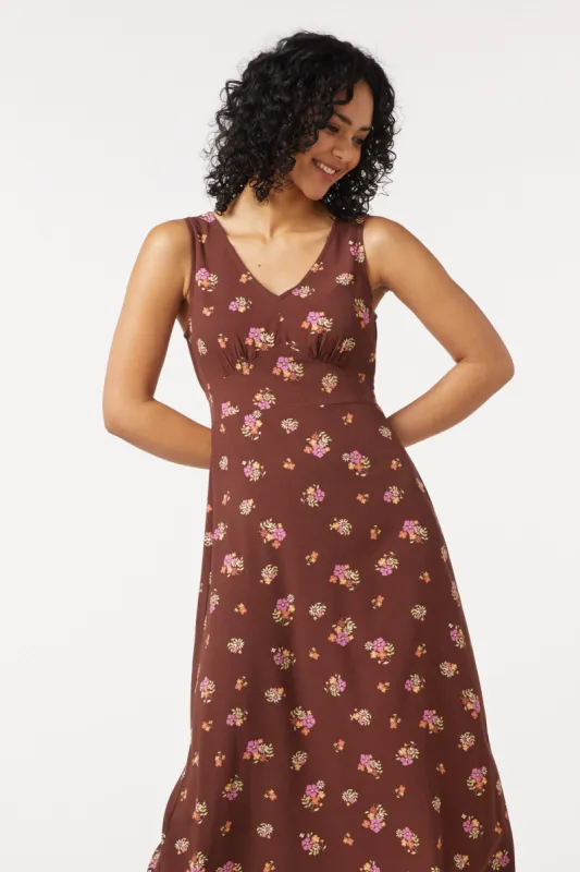 Ziva Floral Midi Dress sold by Princess Highway