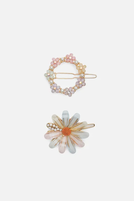 Flower Hair Clip Set sold by Princess Highway