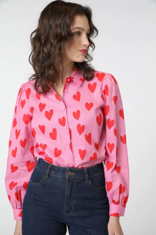 Love Hearts Blouse sold by Princess Highway