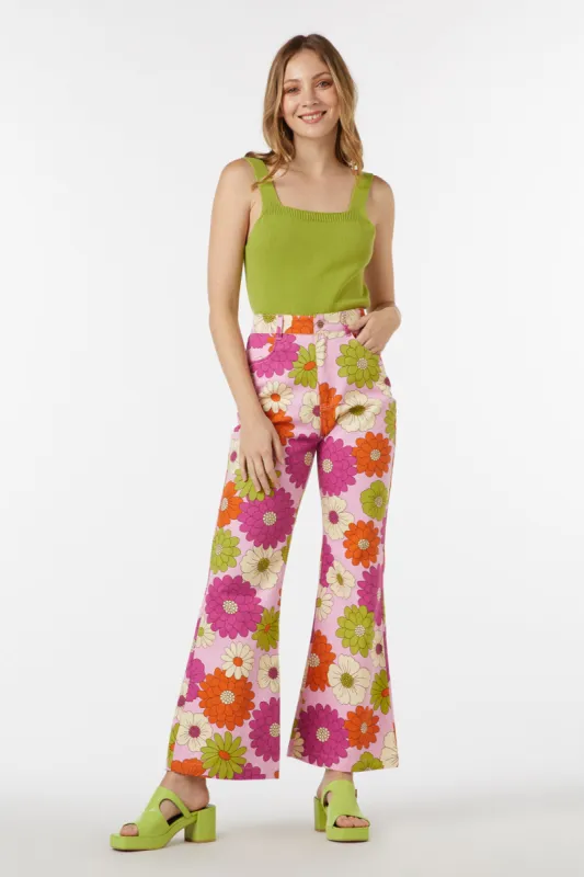 Susan Floral Flare Jean sold by Princess Highway