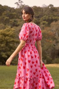 Love Hearts Midi Dress sold by Princess Highway