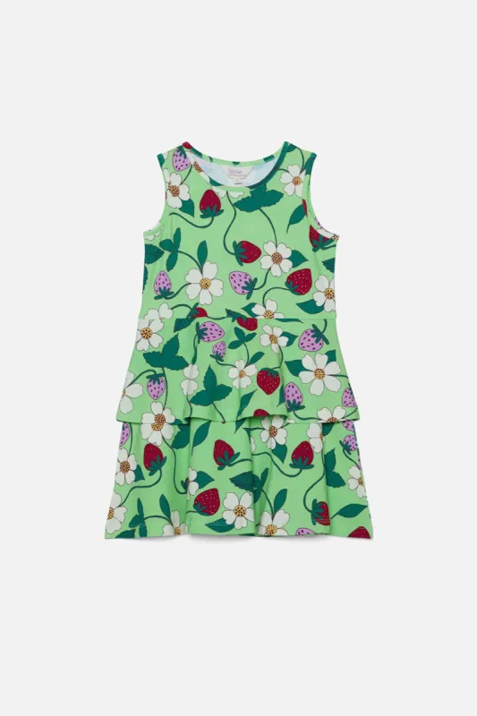 Berry Cute Kids Jersey Tiered Dress sold by Princess Highway
