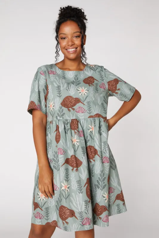Crafty Kiwi Dress sold by Princess Highway