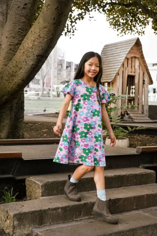 Starry Flower Kids Jersey Dress sold by Princess Highway