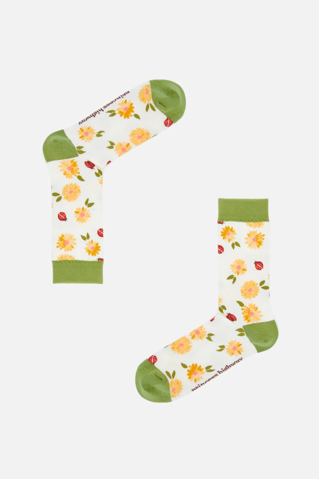 Cream Ladybird Sock sold by Princess Highway