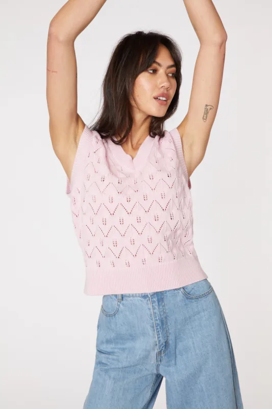 Addison V Neck Sweater Vest sold by Princess Highway