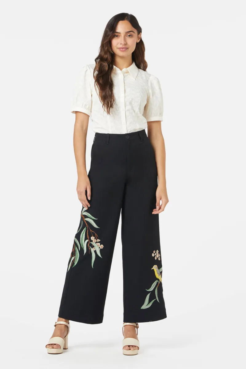 Honey Eater Embroidered Pant | Parallel